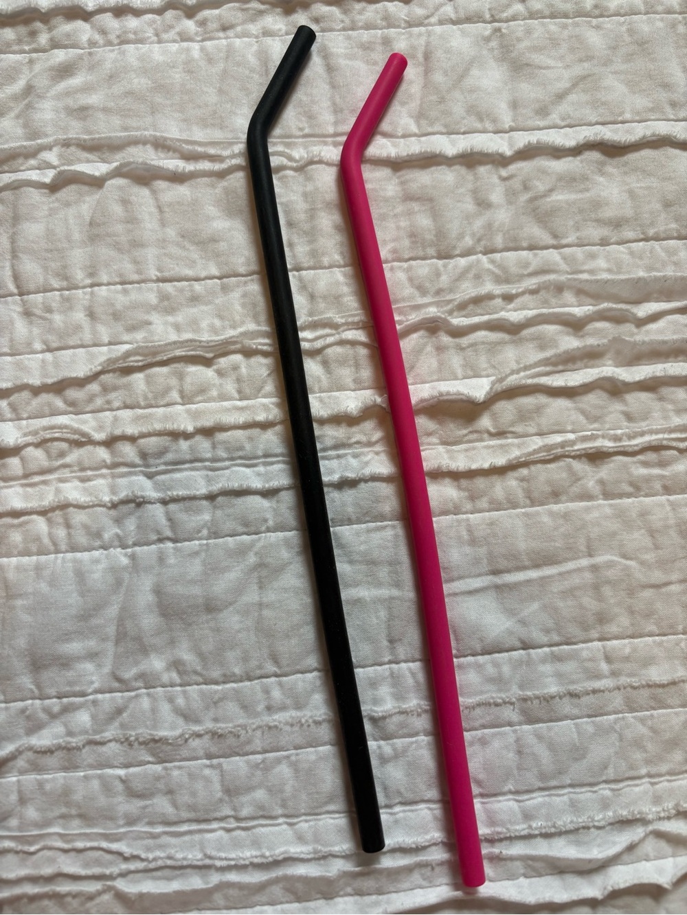 Set of 2 reusable silicon straws